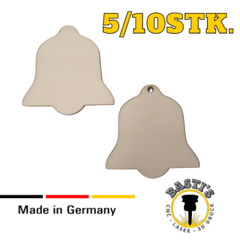 Glocke aus Holz 2-10cm